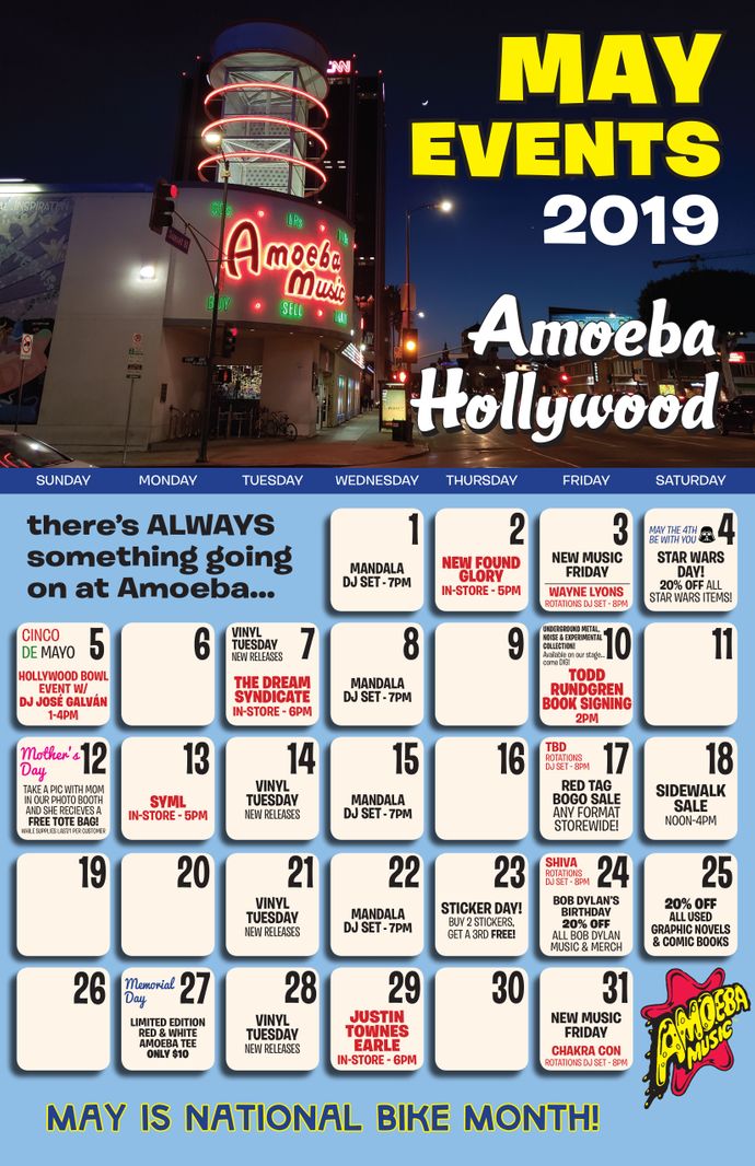 May 2019 Events at Amoeba Hollywood
