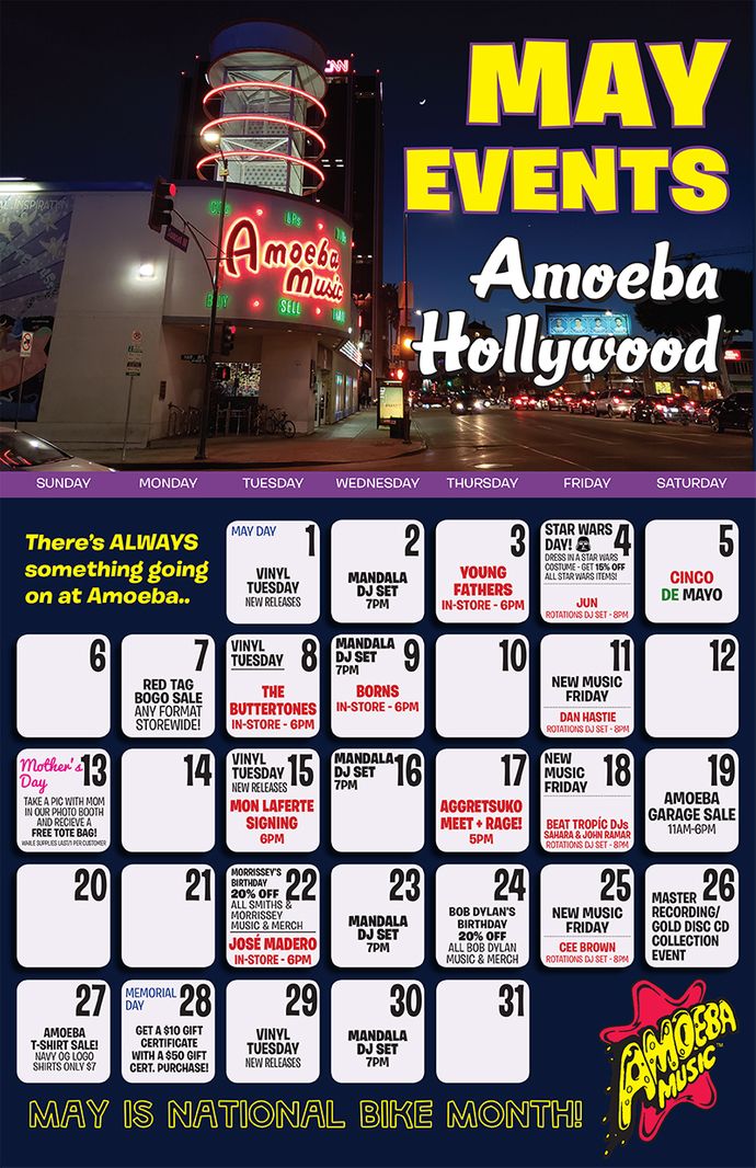 May Events at Amoeba Hollywood