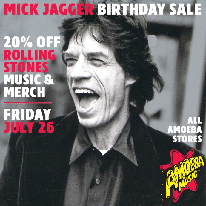 20% Off The Rolling Stones Music & Merch at Our Stores July 26th