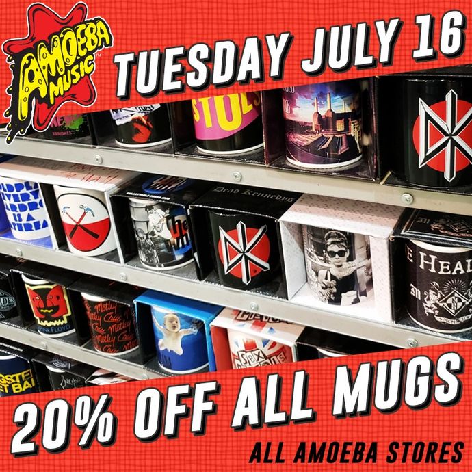 20% Off Mugs at Our Stores on Tuesday, July 16