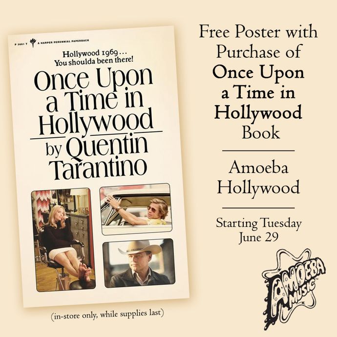Free Poster With Purchase of Quentin Tarantino's New Book at Amoeba Hollywood
