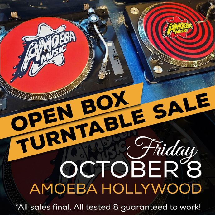 Open Box Turntable Sale at Amoeba Hollywood Friday, October 8