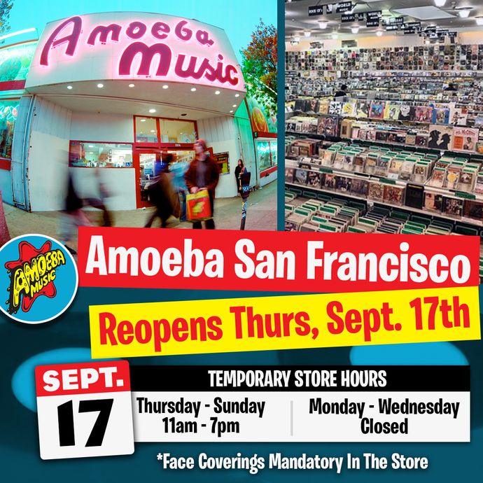 Amoeba San Francisco Is Reopening on Thursday, September 17, 2020