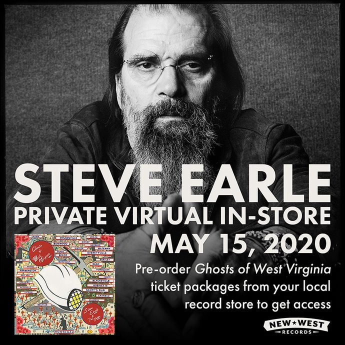 Steve Earle Virtual In-Store To Support Indie Record Stores