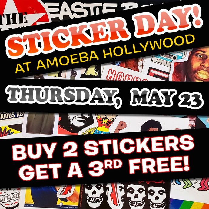 Sticker Day at Amoeba Hollywood Thursday, May 23