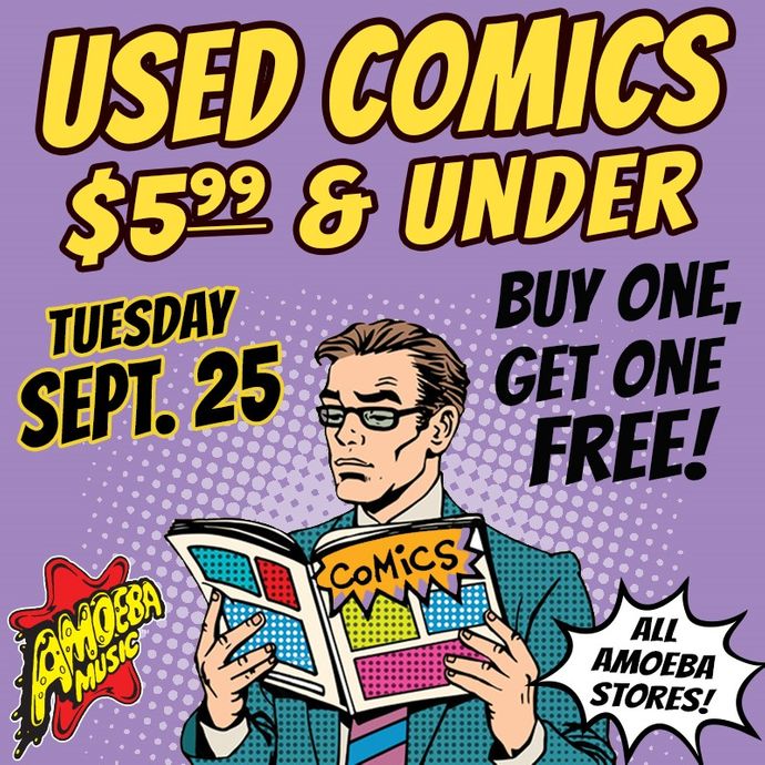 amoeba music used comic book bogo sale at our stores tuesday