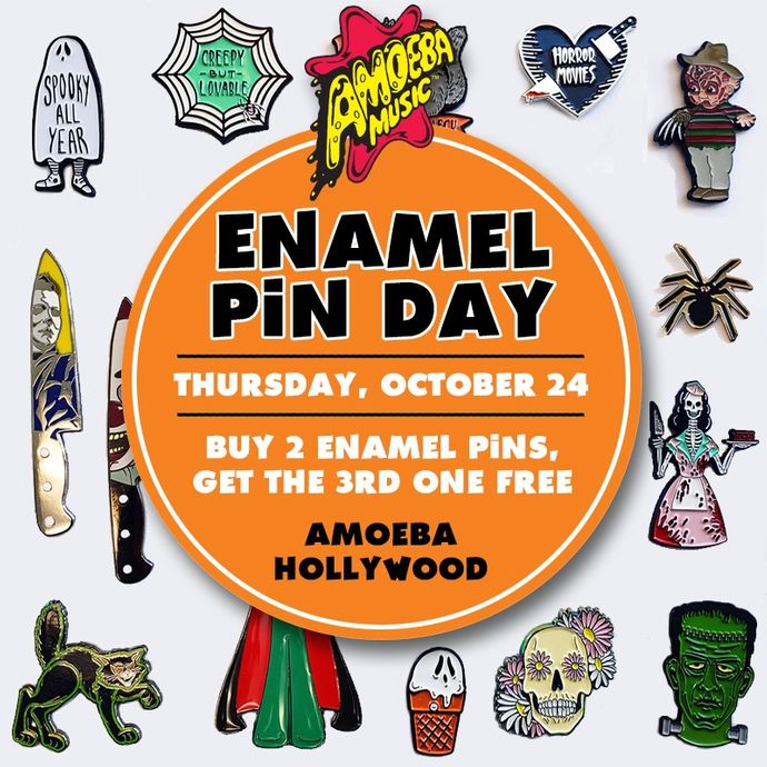Enamel Pin Day at Amoeba Hollywood Thursday, October 24