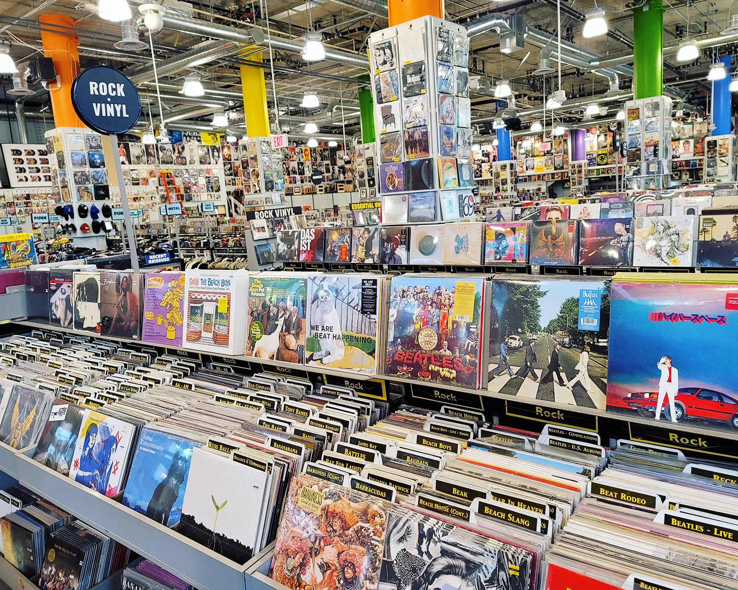 Amoeba's selection of records at their Hollywood Location